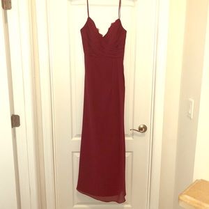 Hayley Paige Maroon Bridesmaid Style 5652 …